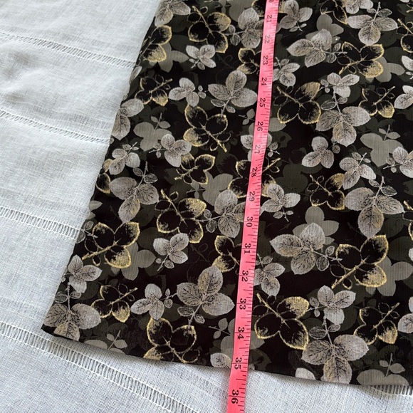 Banana Republic Gold Leaf V-Neck Shift Dress - Picture 12 of 12